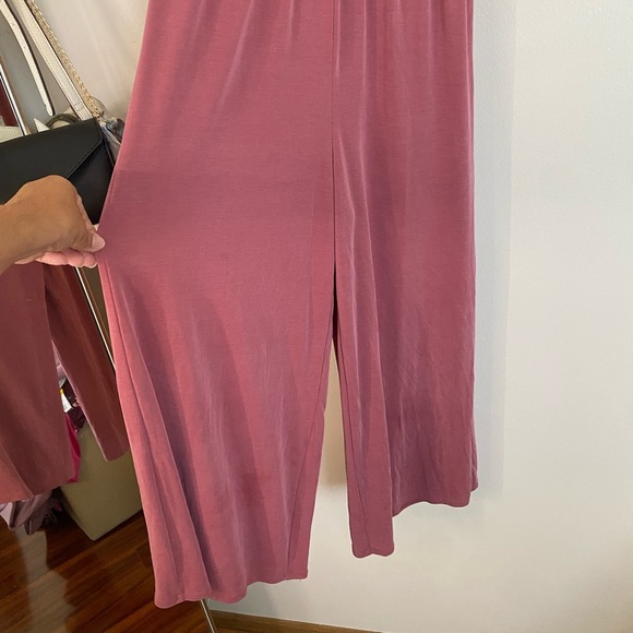 Sienna Sky Pink Spaghetti Strap wide leg Jumpsuit - Picture 4 of 10